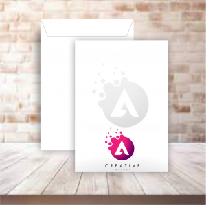 ENVELOPE SACO LOGO PERSONALIZADA ENVELOPE BRANCO SULFITE 90g SACO  (250 x 350) 4x4 - COLORIDO FRENTE E VERSO   