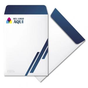 ENVELOPE COMERCIAL PAPEL SULFITE 90g SACO  (250 x 350) 4x4 - COLORIDO FRENTE E VERSO   