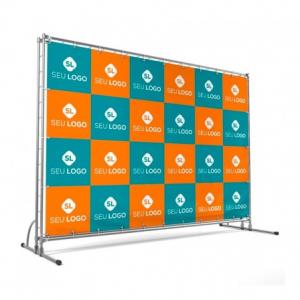 BACKDROP COM ESTRUTURA LONA  FOSCA 380g    ESTRUTURA METÁLICA E ILHÓS 