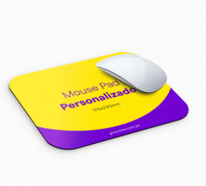 Mouse Pad Personalizado Neoprene Quadrado 22x18cm    